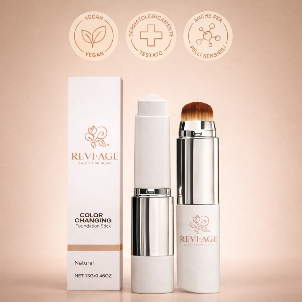 Revi Age™️ - Fondotinta adattivo 2 in 1 idratante, leggero e illuminante.
